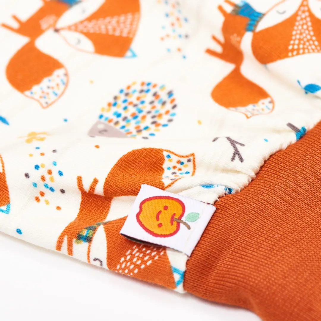 Baby pants "Fox & Hedgehog/Rust"