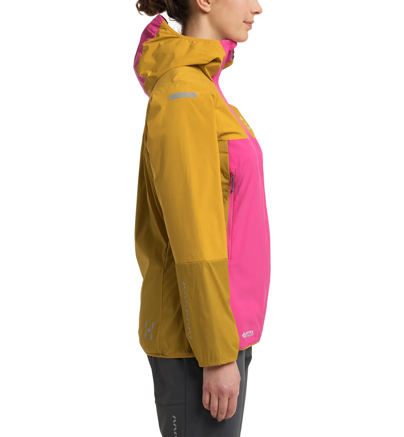 Haglöfs Women&#x27;s L.I.M Alpha Hood Ultra Pink/Autumn Leaves | Buy Haglöfs Women&#x27;s L.I.M Alpha Hood Ultra Pink/Autumn Leaves here | Outnorth