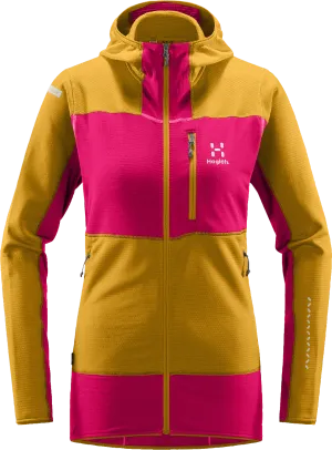 Haglöfs Women&#x27;s L.I.M Mid Fast Hood Autumn Leaves/Ultra Pink | Buy Haglöfs Women&#x27;s L.I.M Mid Fast Hood Autumn Leaves/Ultra Pink here | Outnorth
