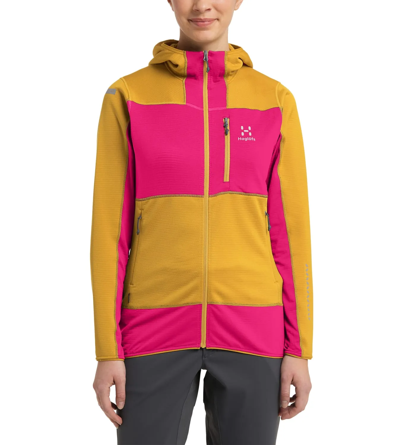 Haglöfs Women&#x27;s L.I.M Mid Fast Hood Autumn Leaves/Ultra Pink | Buy Haglöfs Women&#x27;s L.I.M Mid Fast Hood Autumn Leaves/Ultra Pink here | Outnorth
