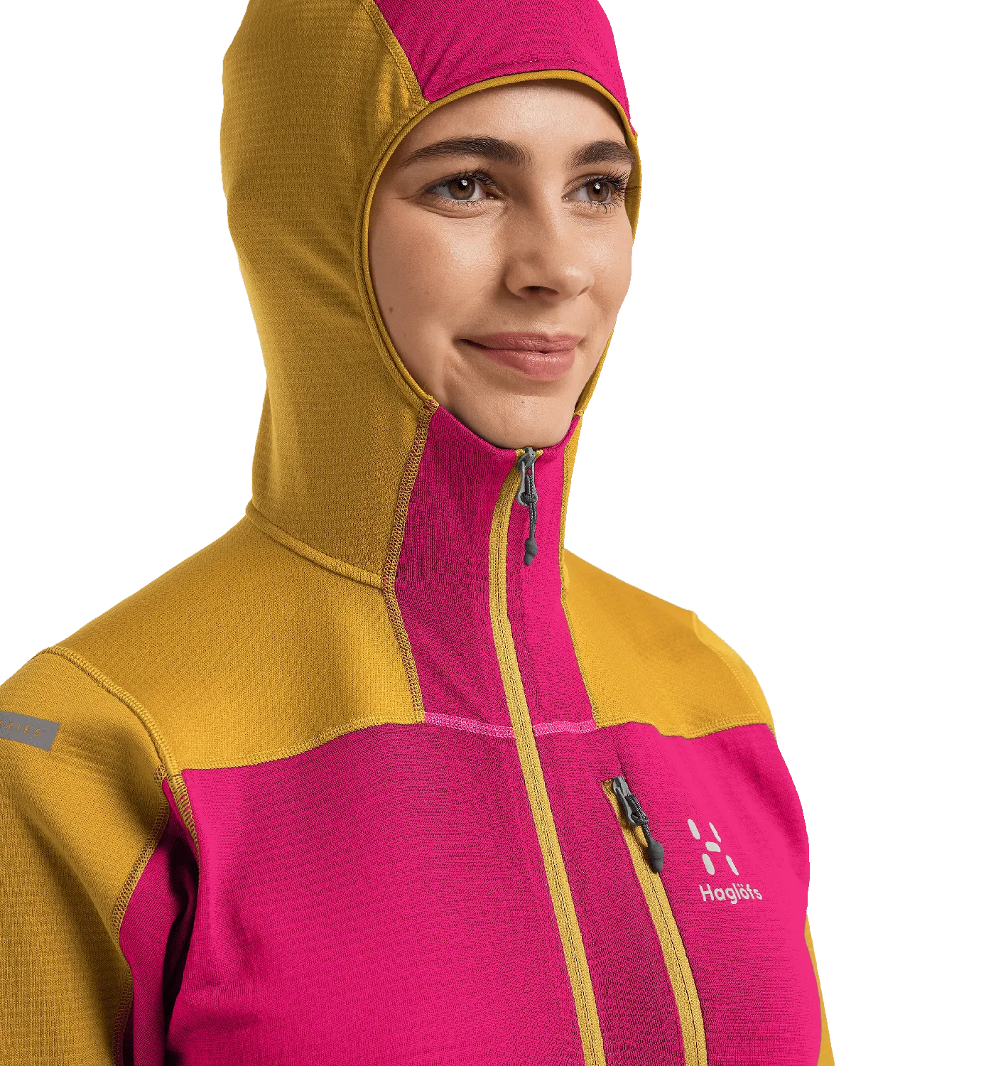 Haglöfs Women&#x27;s L.I.M Mid Fast Hood Autumn Leaves/Ultra Pink | Buy Haglöfs Women&#x27;s L.I.M Mid Fast Hood Autumn Leaves/Ultra Pink here | Outnorth