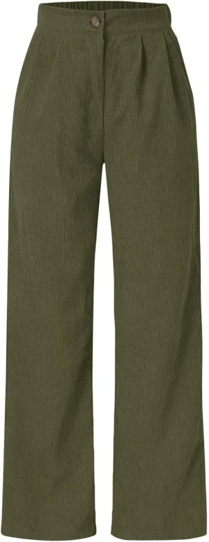High Waist Cord Wide Leg Pants Straight Trousers Women Big Size Corduroy Pants Casual for Women