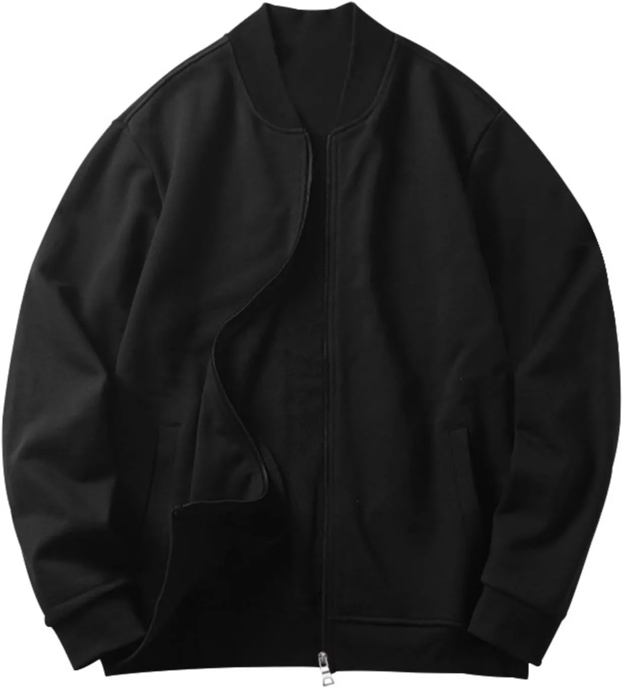 Mens Bomber Jacket Lightweight Windbreaker Flight Jacket Casual Full Zip Softshell Coat Classic Varisty Jacket