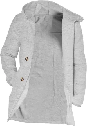 Men's Double Breasted Trench Coat Winter Warm Solid Color Pockets Hooded Coat Men'S Men's Double Breasted Trench