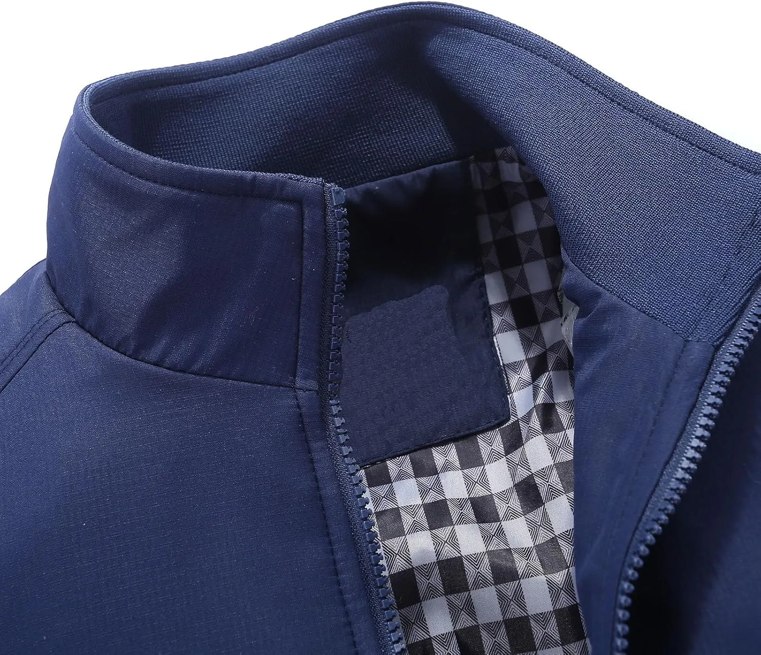 Men's Lightweight Full Zip Jacket Stand Collar Thin Outerwear Windbreaker Golf Zipper Coat Casual Bomber Jackets