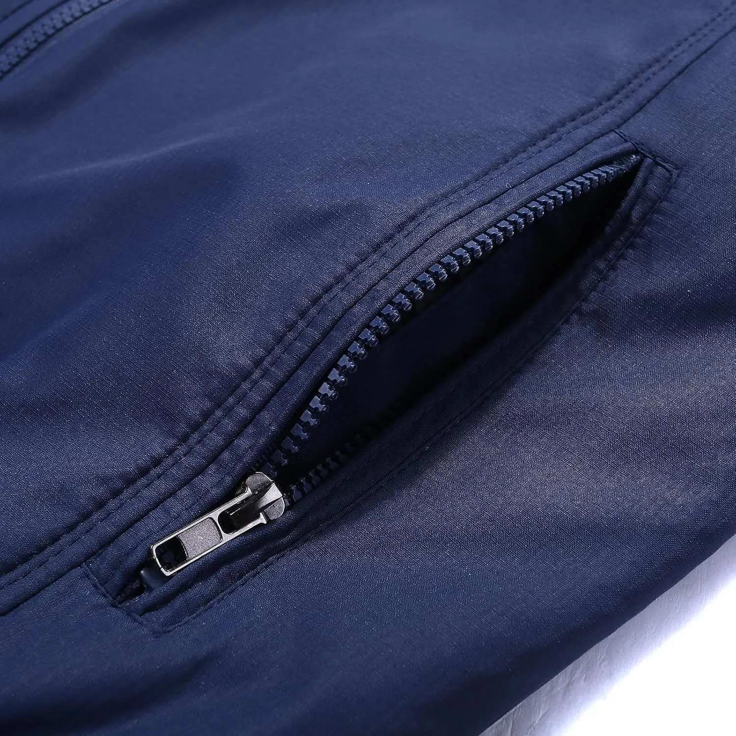 Men's Lightweight Full Zip Jacket Stand Collar Thin Outerwear Windbreaker Golf Zipper Coat Casual Bomber Jackets