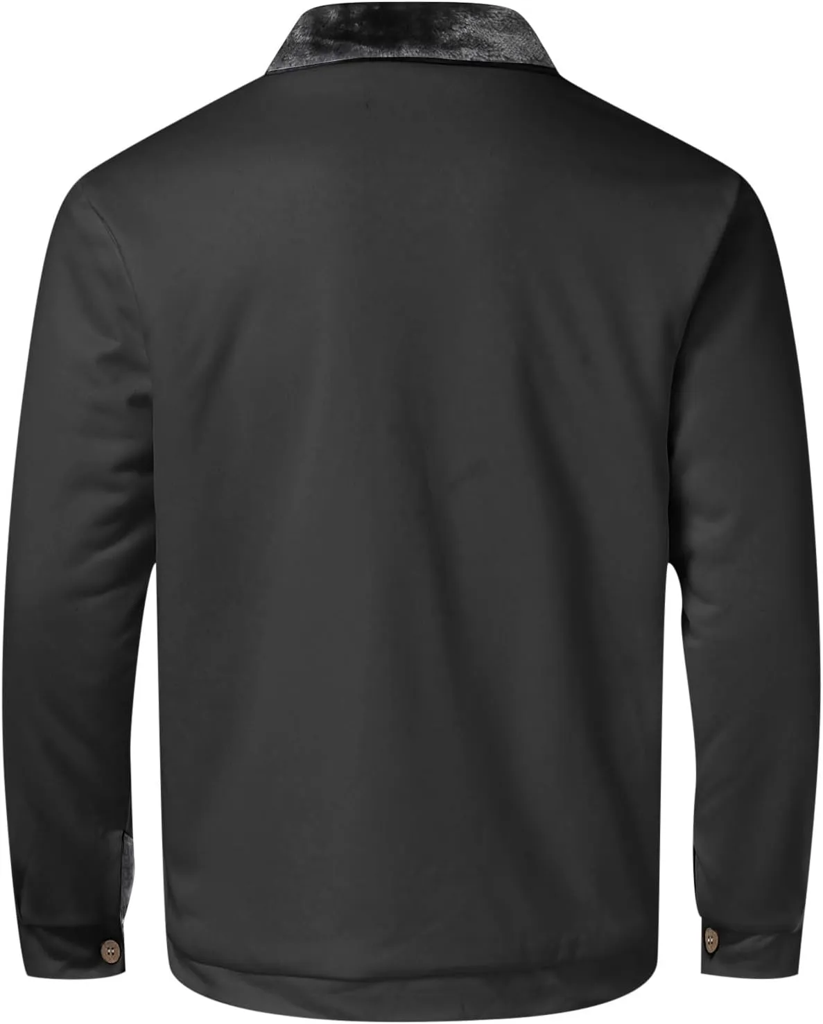 Mens Sport Coat, Hooded Winter Coats Water Resistant Warm Thicken Insulated Button zipper Windproof Jacket with Pocket