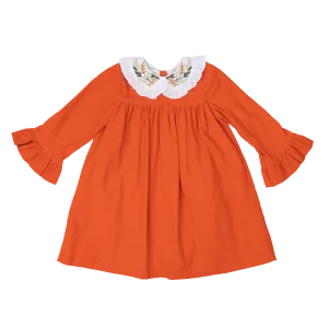 Meri Orange Cord Dress