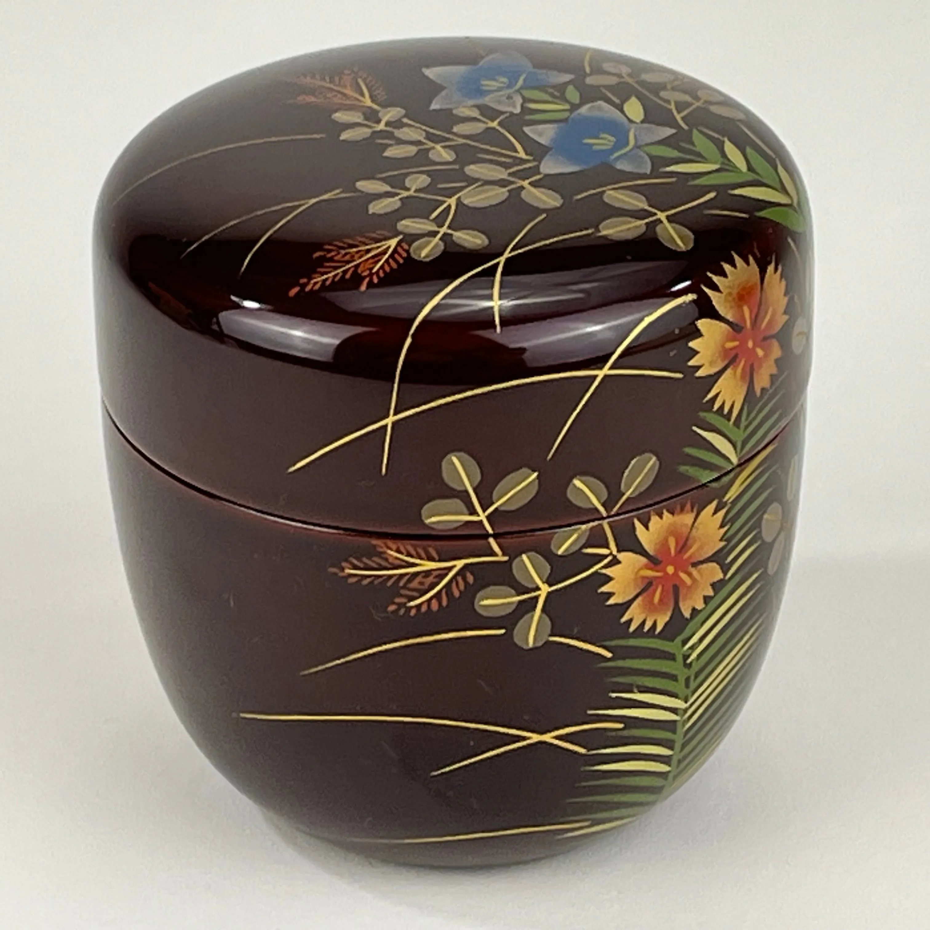 Vintage Japanese Baigetsu Natsume Tea Ceremony Caddy Signed 岡本 2.5”