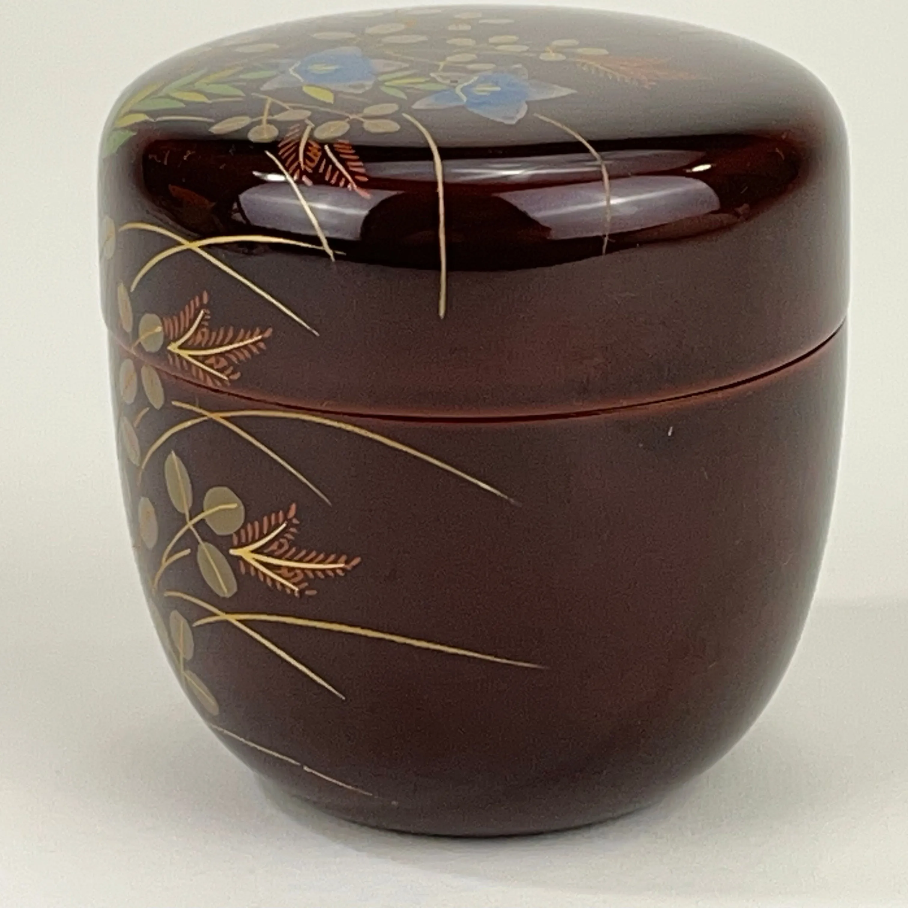 Vintage Japanese Baigetsu Natsume Tea Ceremony Caddy Signed 岡本 2.5”