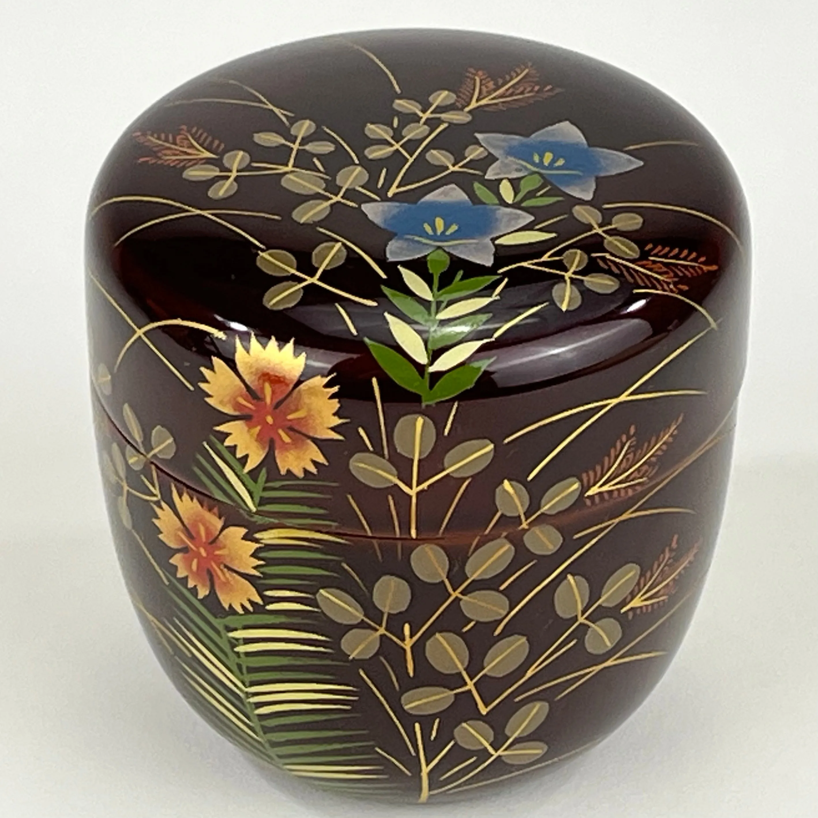 Vintage Japanese Baigetsu Natsume Tea Ceremony Caddy Signed 岡本 2.5”