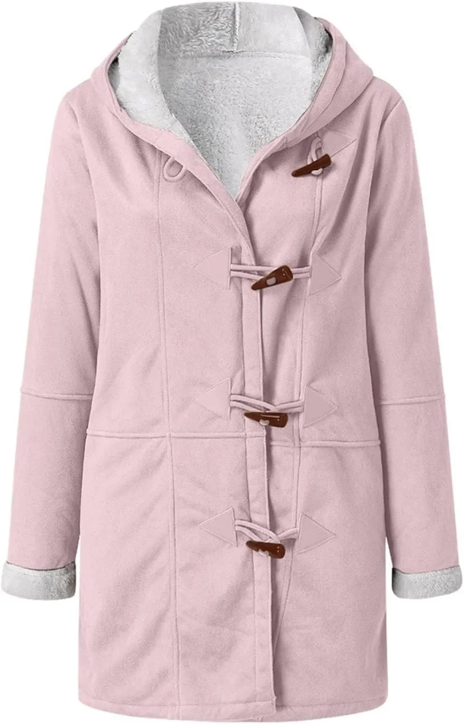 Winter Coats for Women 2025 Trendy Plus Size Warm Sherpa Fleece Lined Jackets Suede Hooded Parka Peacoats Outerwear