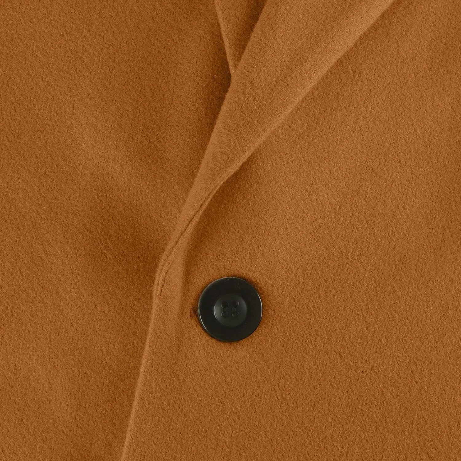 Womens Pea Coats Lapel Neck Button 3/4 Sleeve Coats Winter Double Breasted Wool Coats with Pockets